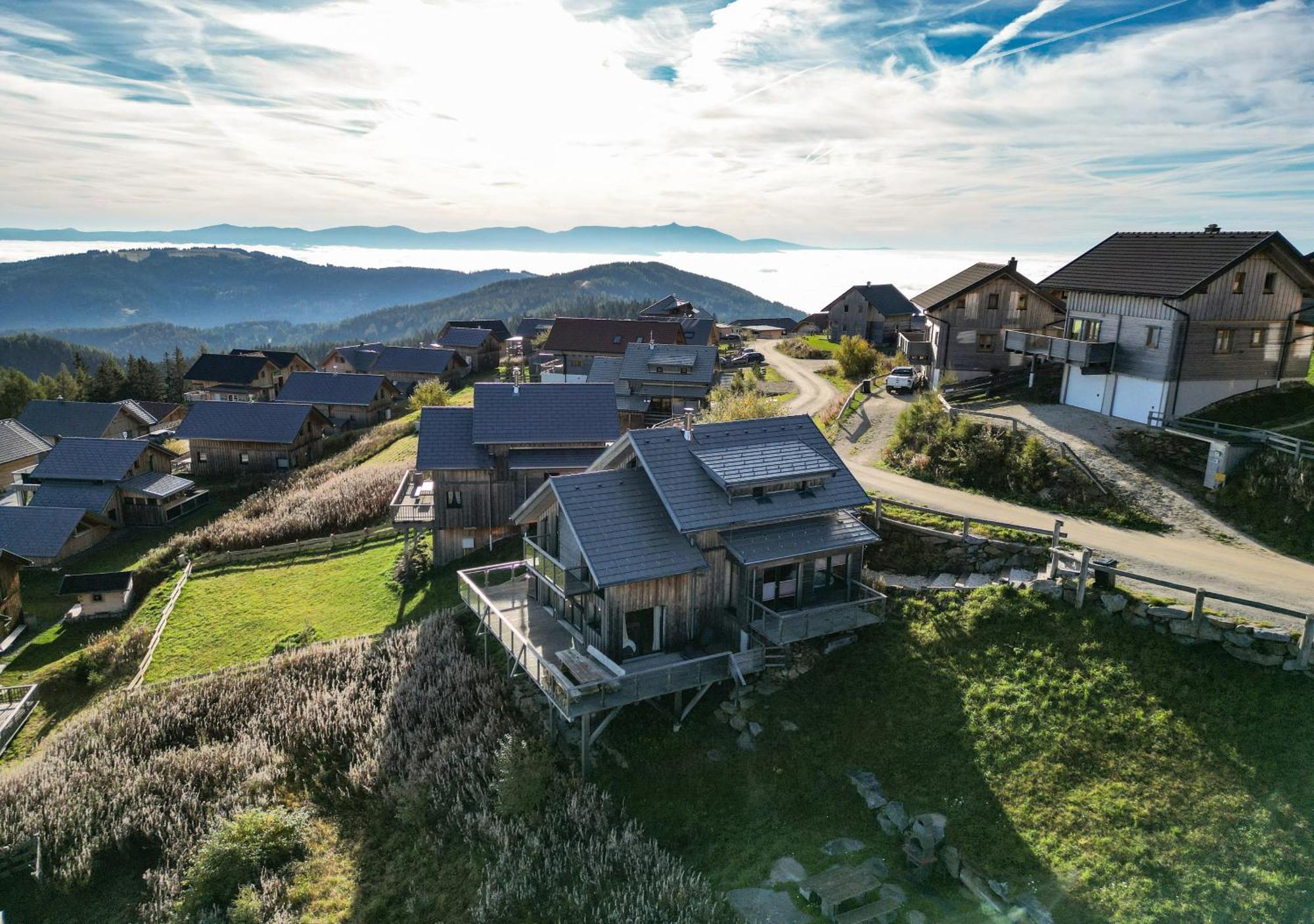 1A Chalet "Wolke" Wandern, Grillen, Wellness Im Traumhaus Wolfsberg Exterior photo