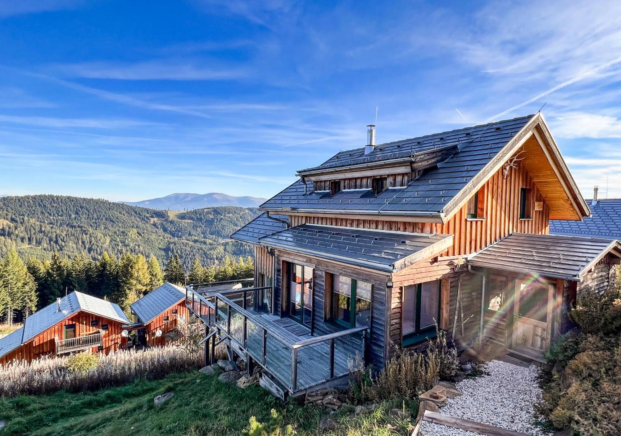 1A Chalet "Wolke" Wandern, Grillen, Wellness Im Traumhaus Wolfsberg Exterior photo